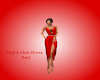 Night Club Dress Red