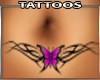 Pink Butterfly Tattoo