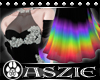 Rainbow Black Dress