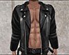 Black Open Biker Jacket