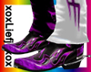[L]Flame boots  Purple 