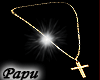 ♂ Gold cross necklace