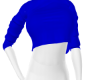 Blue Turtleneck Top