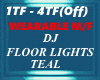 DJ LIGHTS, TEAL, M/F