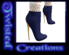 blue lace heels