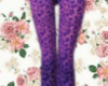 purple Lleopard jeans
