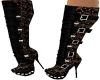 Black Spike Boots w lace