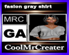 fasion gray shirt