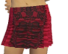 red/black Pleated Skirt