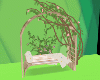Wood flower bench