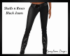 Skull & Black Rose Jeans