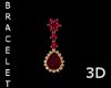 CA 3D Ruby DiamF Bracele