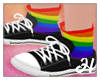 H e Rainbow Sneakers