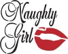 Naughty girl sticker