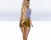 Gold Latex Skirt