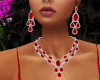 Red Gems Jewelry Set