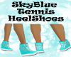 SkyBlue Tennis HeelShoe
