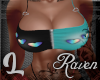 *R* Rainbow Heart Teal L