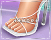 Lina White Sandals