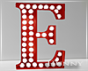 H. Marquee Letter Red E