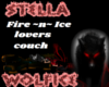 fire n ice lovers couch