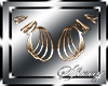 [S]3Circle Gold Earrings