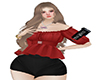 VA_Blouse Red Cute