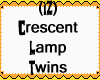 (IZ) Crescent Lamp Twins