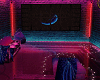Neon Rainy Night Room