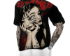 shirt printed + tattoo