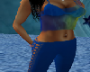 Sexy in blue outfit