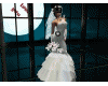 White wedding gown