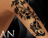 Floral LFT Arm Tattoo