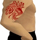 red snake tattoo
