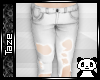-T- Ripped Jeans White