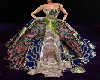 silk baroque gown