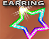 Rainbow Star Earring