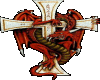 DRAGON WITH CROSS..