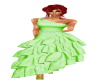 Frilly Apple Green Gown