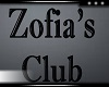 Zofia's Club Sign