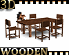 Wooden Table Set Poses