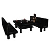 Black Lounge bench