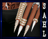 LS~WHT NAIL/GOLD RING