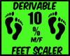 {J} 10% Foot Scaler