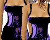 Lilac designed dress