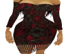 red black lace dress xxl