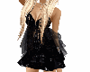Black night mini dress