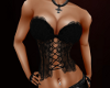 (SL) Black Lace Corset