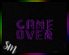 Game Over Neon Purple