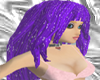 long purple glitter hair